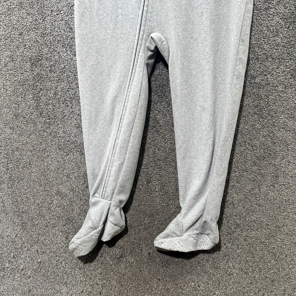 Carters One Piece Pajama Suit‎ Boys Toddler 5T Footed Gray Bear Full Zip